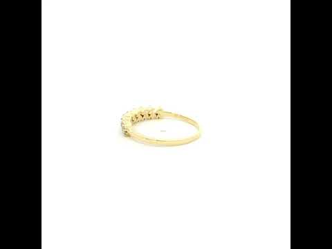 Mesmeric Glimmer Diamond Ring 9K