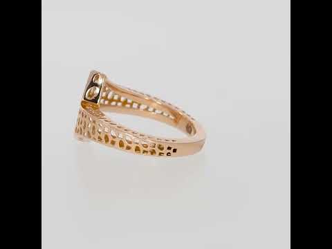 Contemporary Jhali Motif Gold Ring For Women