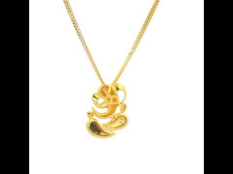 Enchanting Ganesha Gold Pendant