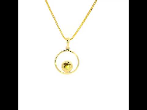 Minimal Dazzle 9K Diamond Pendant