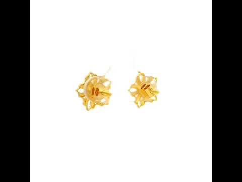 Magical Blossom Gold Studs for Women