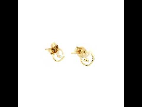 Bright Charm 9K Orb Diamond Studs