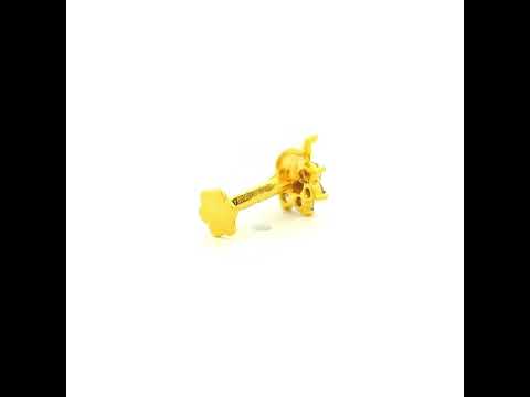 Dazzling Petal Diamond Nose Pin