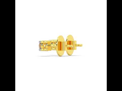 Spectacular Dazzle 22K Gold Studs