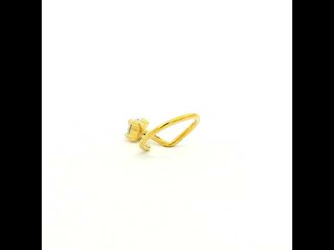 Petite Glitter Gold Nose Pin