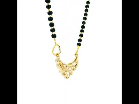 Modest Dazzle 9K Diamond Mangalsutra Pendant