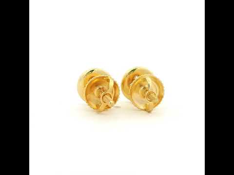 14K Simple Charming Diamond Studs