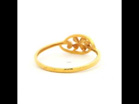 Floral Whispers Gold Ring
