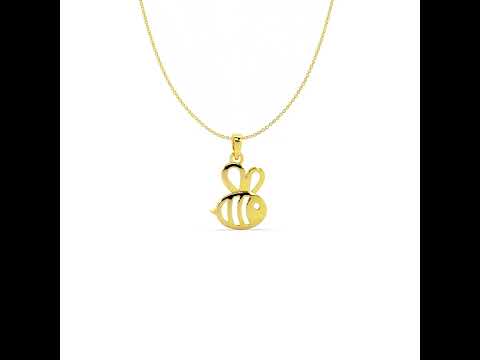 Bumble Bee 18K Gold Locket for Kids