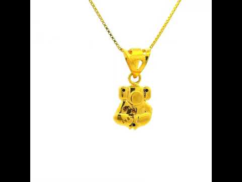Eternal Blessings Ganesh God 22K Gold Pendant