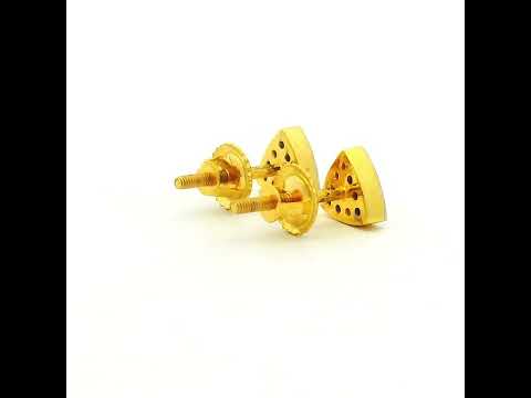 Petite Trigonal Studs With Dazzling Diamonds