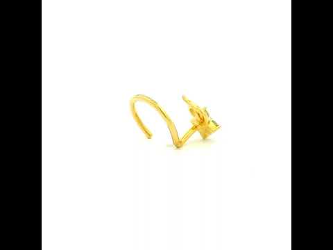 Delicate Glow Gold Nose Pin