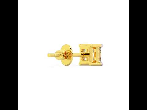 Dynamic Shine Men Gold Studs