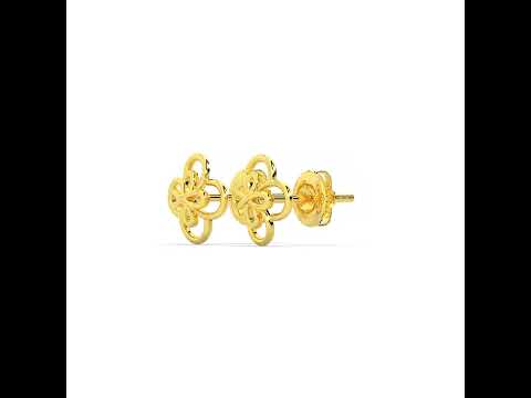 Autumn Grace 18K Gold Studs