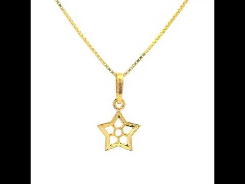 Radiant Star Gold Pendant