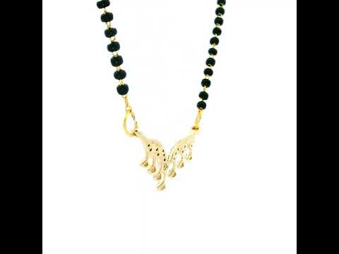 Gentle Glaze 9K Diamond Mangalsutra Pendant