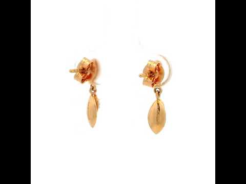 Charming Brilliance 18Kt Gold Earrings