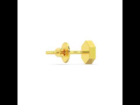 Robust Hexa Men Gold Studs