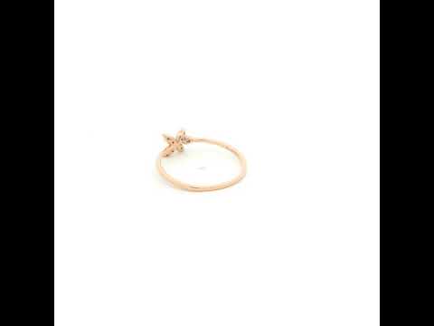 Luxurious Bloom 14K Diamond Ring
