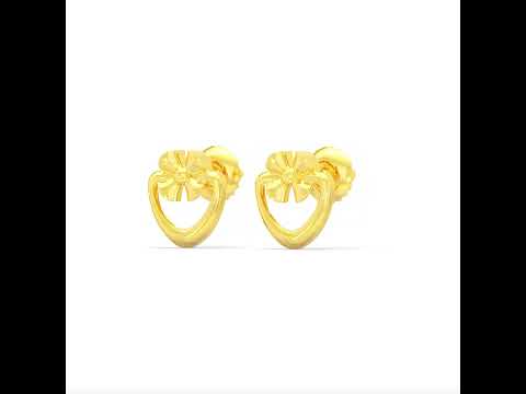 Glorious Bloom 22K Gold Studs