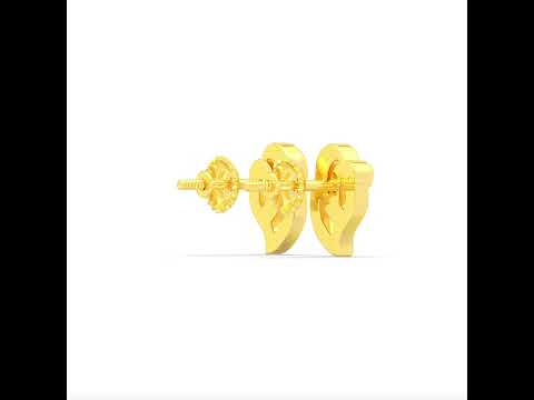 Glamourous Groove 22K Gold Studs