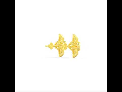 Garden Blossom 18K Gold Studs