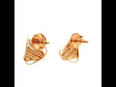 Luxurious Modern 14K Diamond Studs