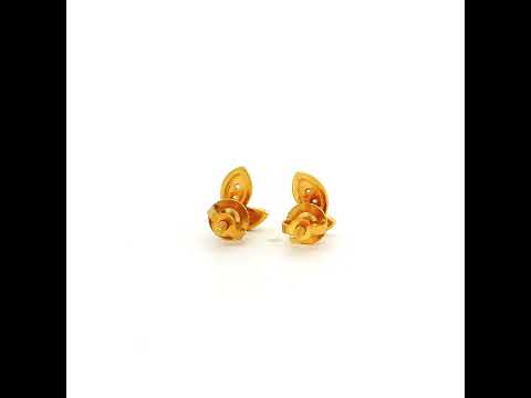 Petal Grace Gold Studs