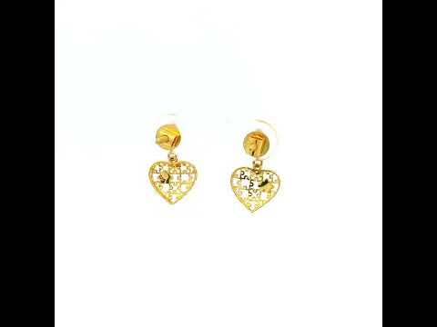 Adorable Shine 14K Gold Danglers