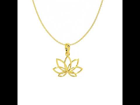 Whisper Bloom Gold Pendant