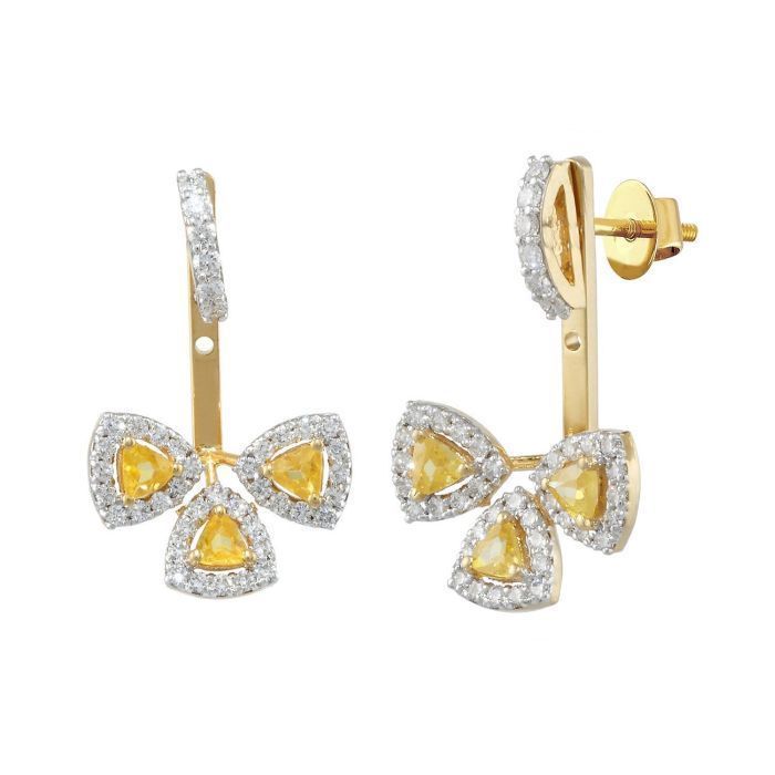 Trithiya Diamond Earring with Free Gold Coin