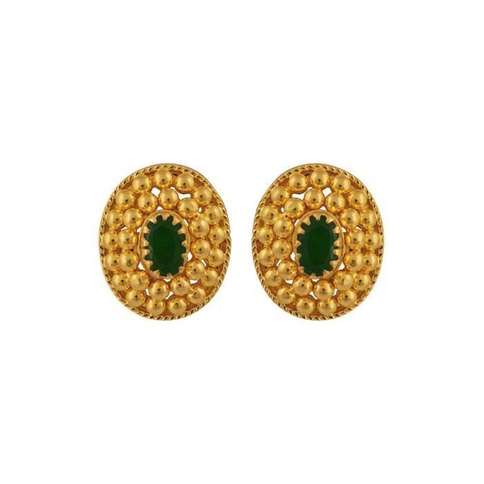 Gold Earring with Free Gold Coin