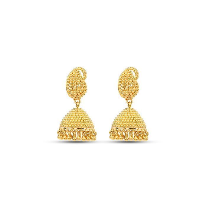 Gold Earring with Free Gold Coin