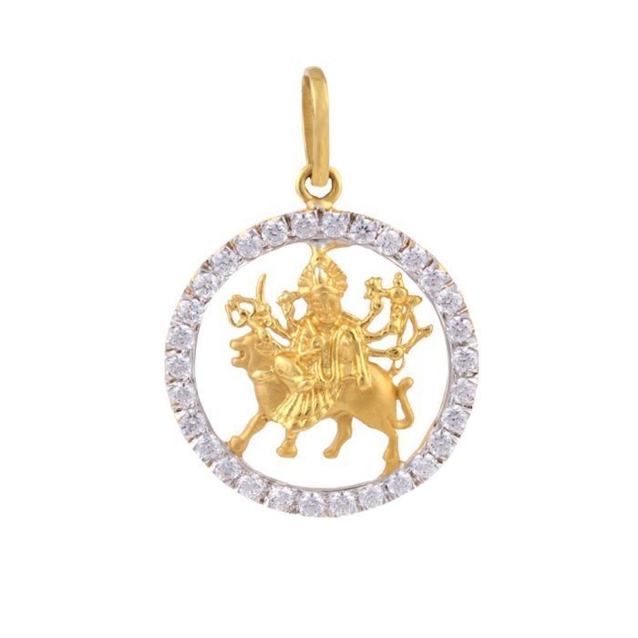 Durga Mata Gold Pendant