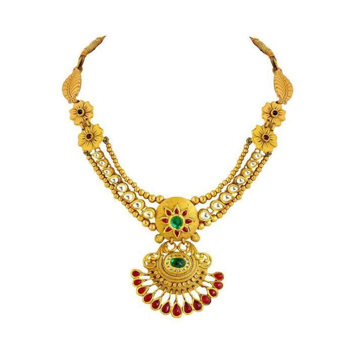 Gold Antique Necklace with Free Gold Coin