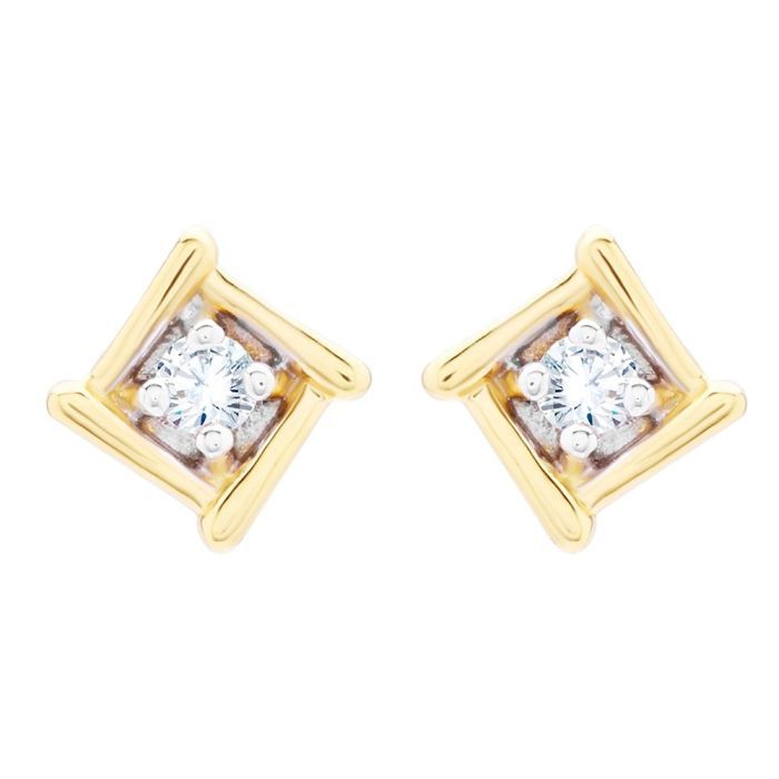 Diamond Earring with Free Gold Coin