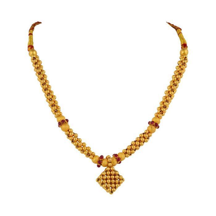 Gold Thushi Necklace with Free Gold Coin