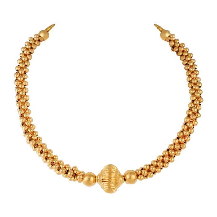 Gold Thushi Necklace with Free Gold Coin