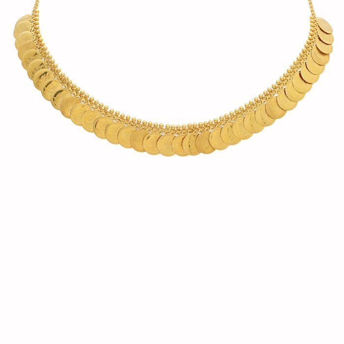 Putli Chapla Haar Short Lakshmi Temple Necklace