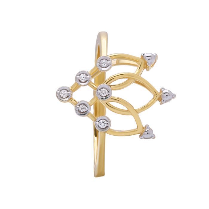 Blossom Petal Diamond Ring with Free Gold Coin