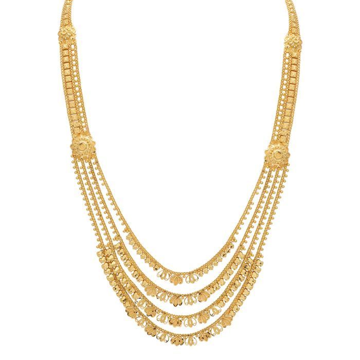 Sari Gold Necklace with Free Gold Coin