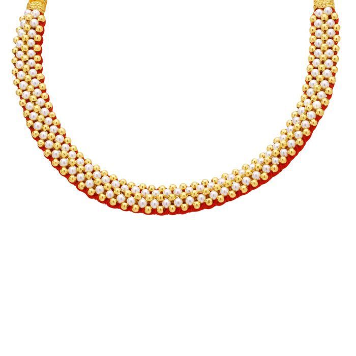 Gold Thushi Necklace with Free Gold Coin