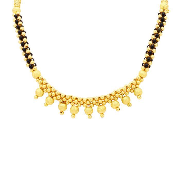 Gold Thushi Necklace with Free Gold Coin