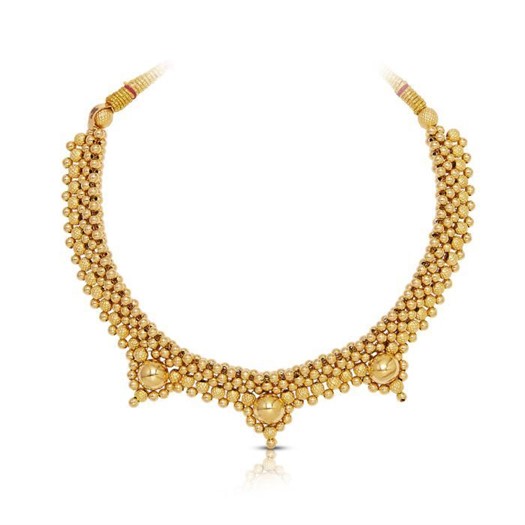 Gold Thushi Necklace with Free Gold Coin