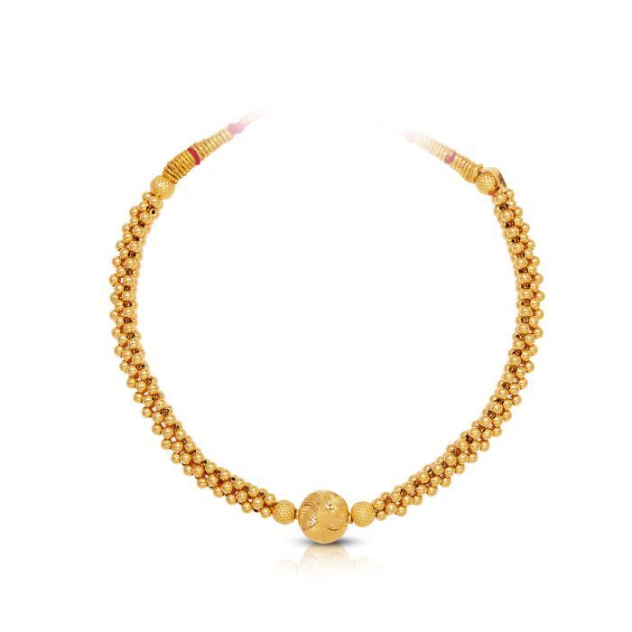 Gold Thushi Necklace with Free Gold Coin