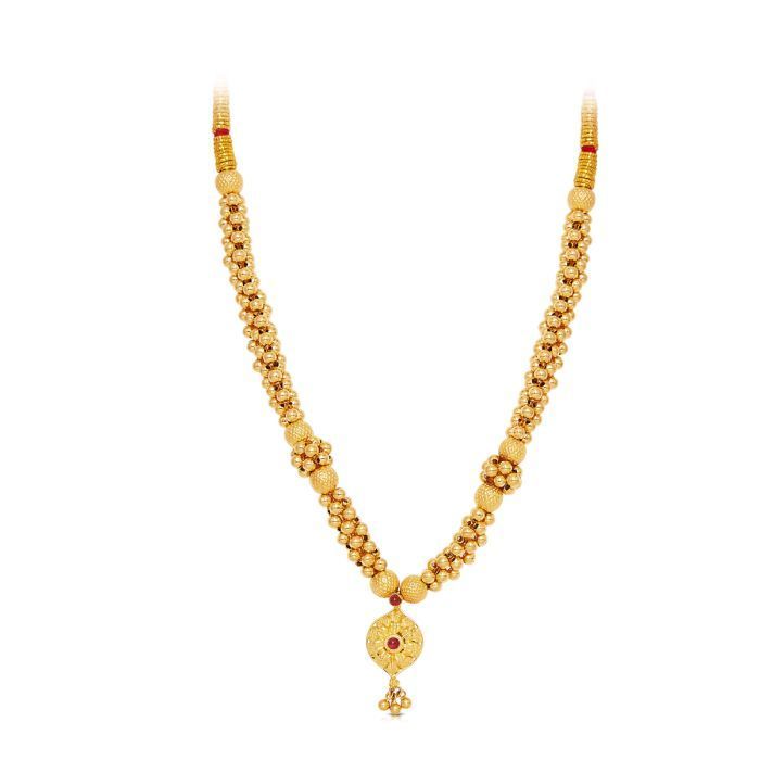 Gold Thushi Necklace with Free Gold Coin