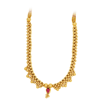 Gold Thushi Necklace with Free Gold Coin