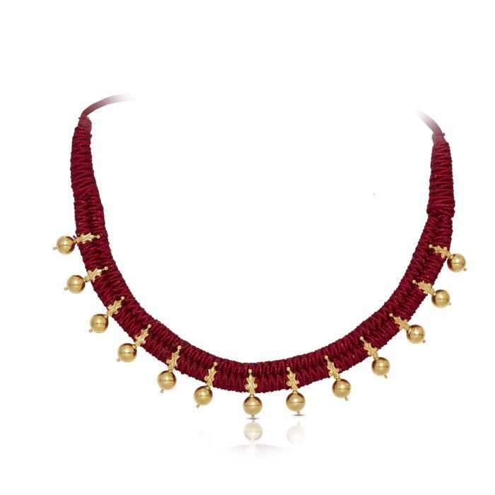 Gold Thushi Necklace with Free Gold Coin