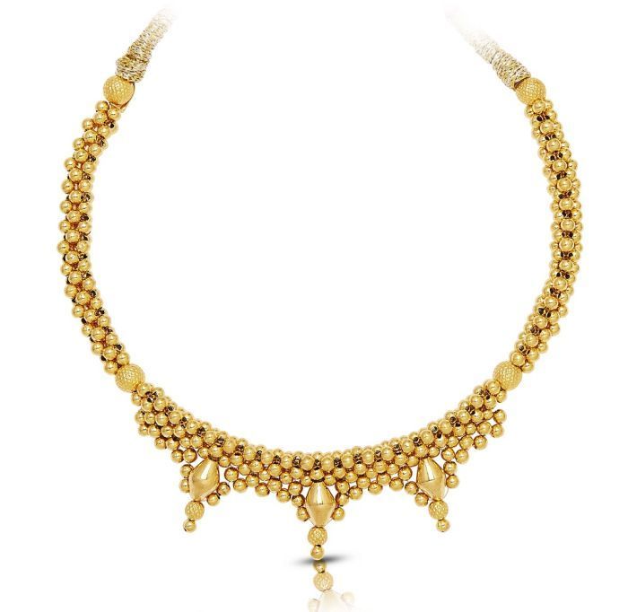 Gold Thushi Necklace with Free Gold Coin