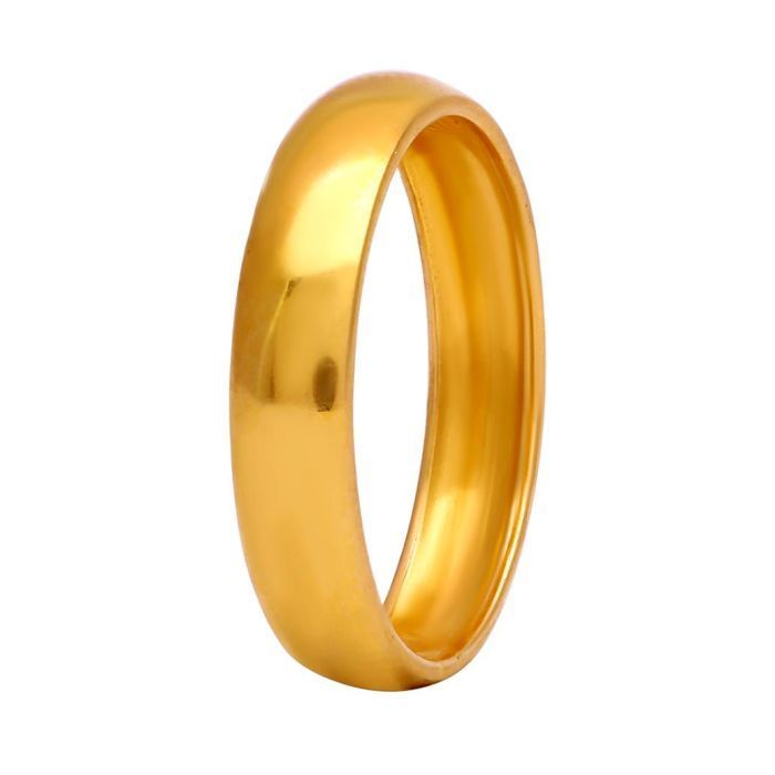 Gold Wedding Band Ring Is Perfect For A Partner with Free Gold Coin